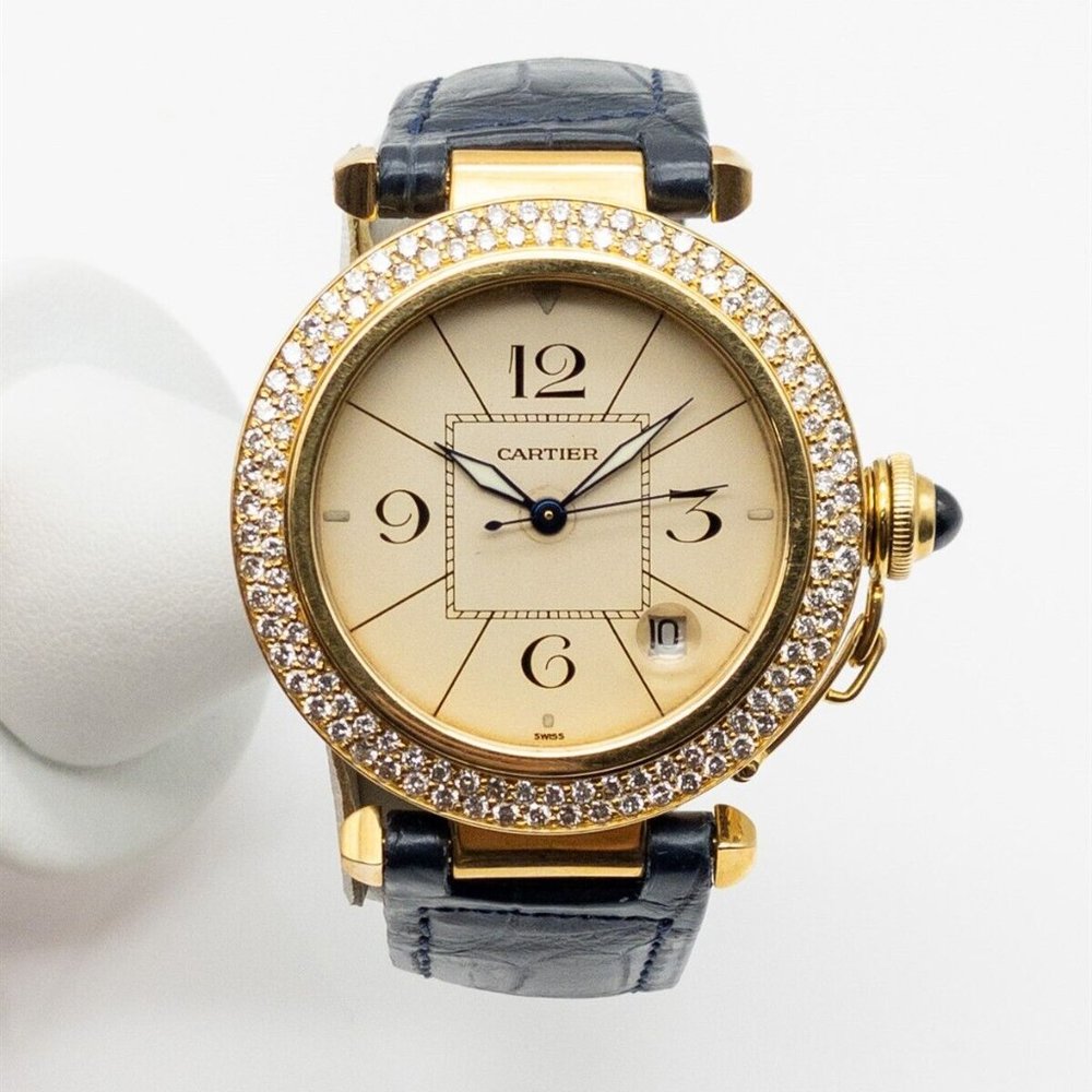 Cartier Ladies 40mm 3CT++ Diamond Watch!